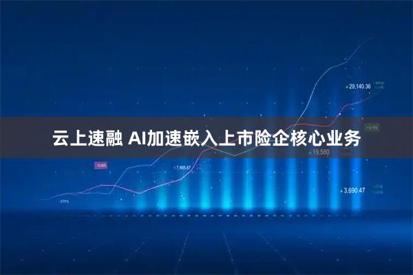 云上速融 AI加速嵌入上市险企核心业务